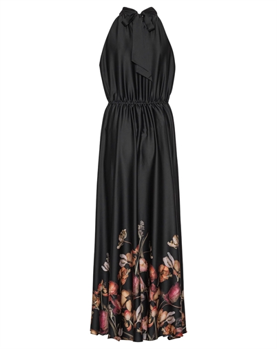 Ava Maxi Kjole - Black Blossom - Karmamia Copenhagen